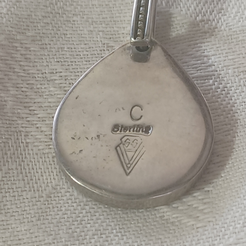 David Rosales, Supersmith Inc, Turquoise Mosaic Inlay Pendant, Sterling Silver - Picture 4 of 9